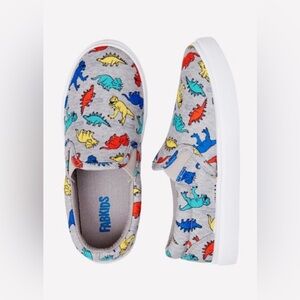 Fab Kids Dinosaur Slip On Sneakers, Size 7 (Toddler) - NIP